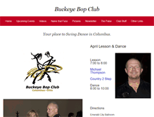 Tablet Screenshot of buckeyebopclub.org